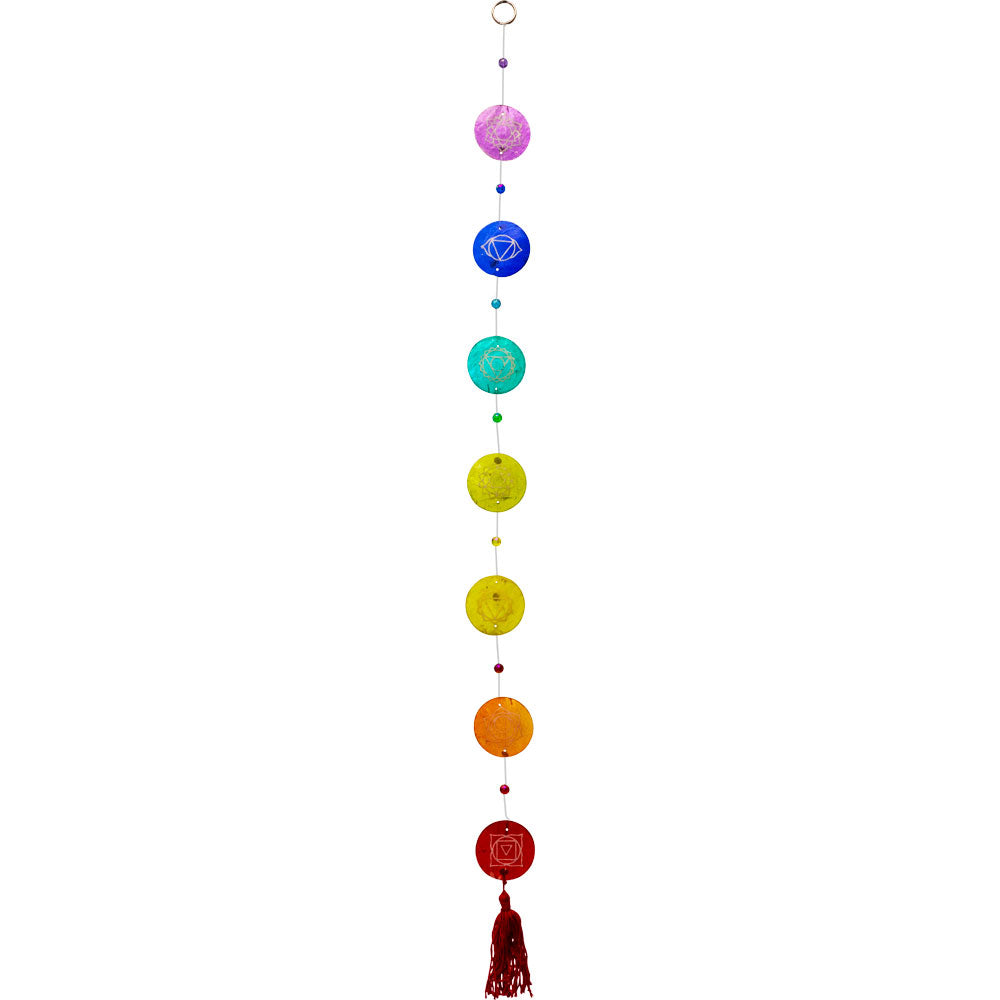 30227 Shell Wall Hanging String - 7 Chakras