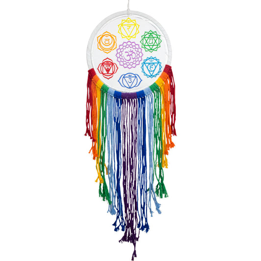 30263 7 Chakra Embroidered Wall Hanging