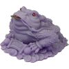 33481 Frosted Acrylic Feng Shui Figurine Money Toad Purple