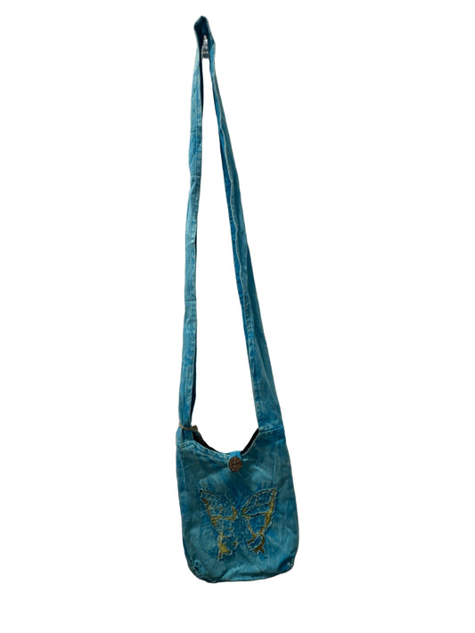 KR-302-TQ Butterfly Small Crossbody Turquoise