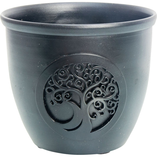 44013 Metal Smudge Pot - Tree of Life Small