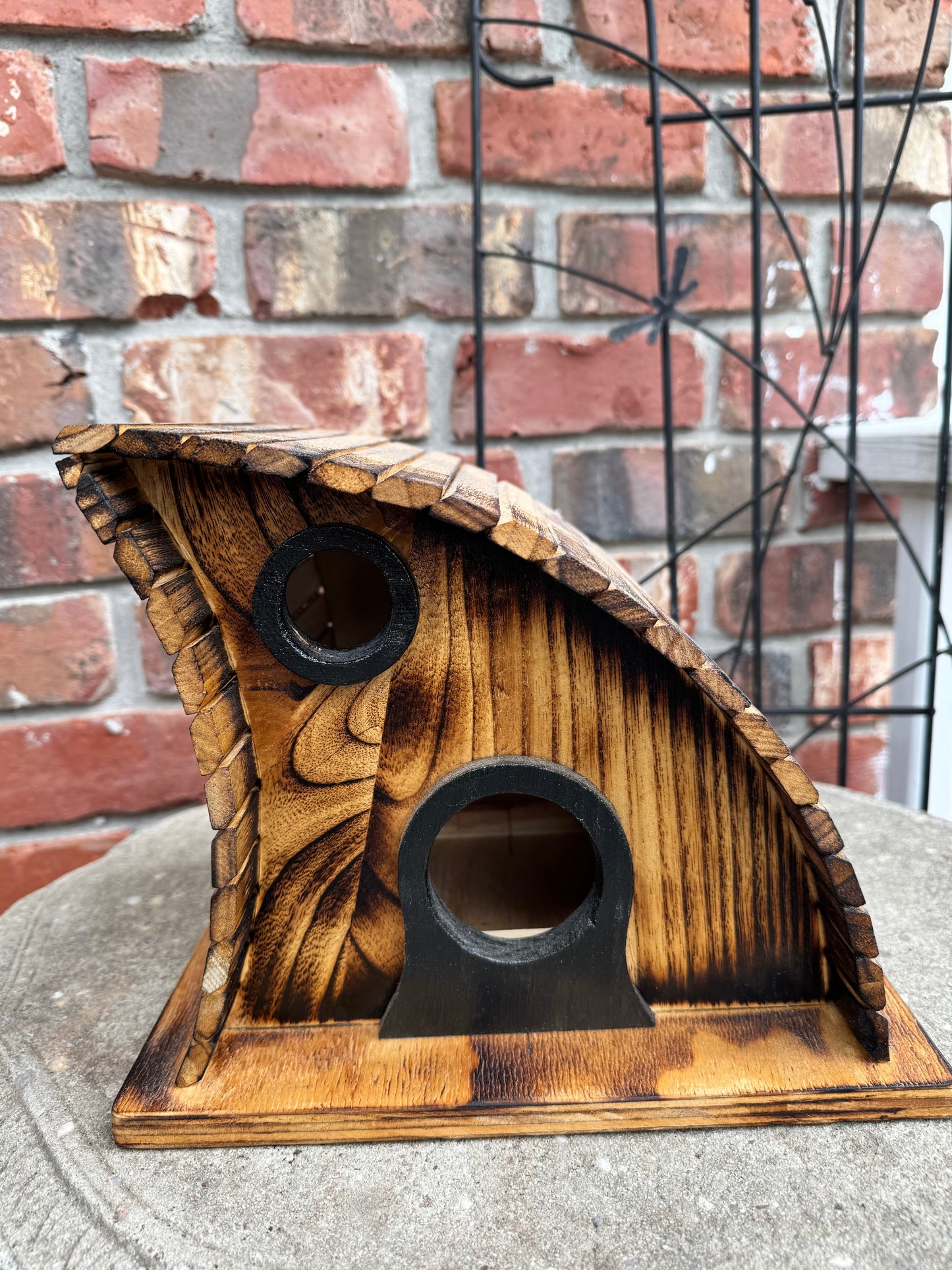 Birdhouse Whimsical Brown Right