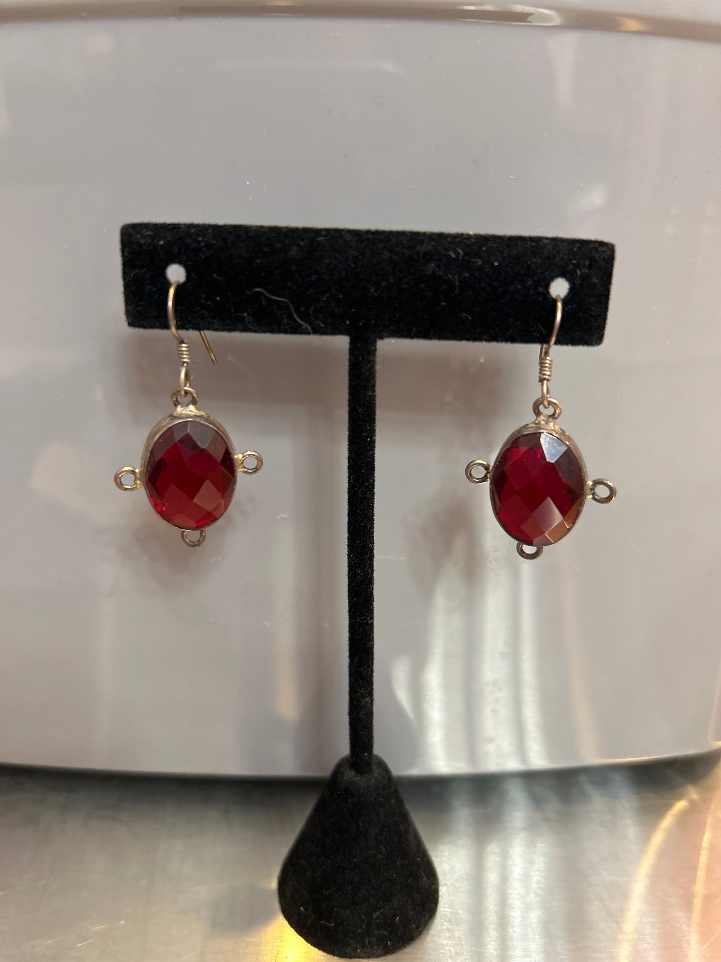 Earrings Garnet