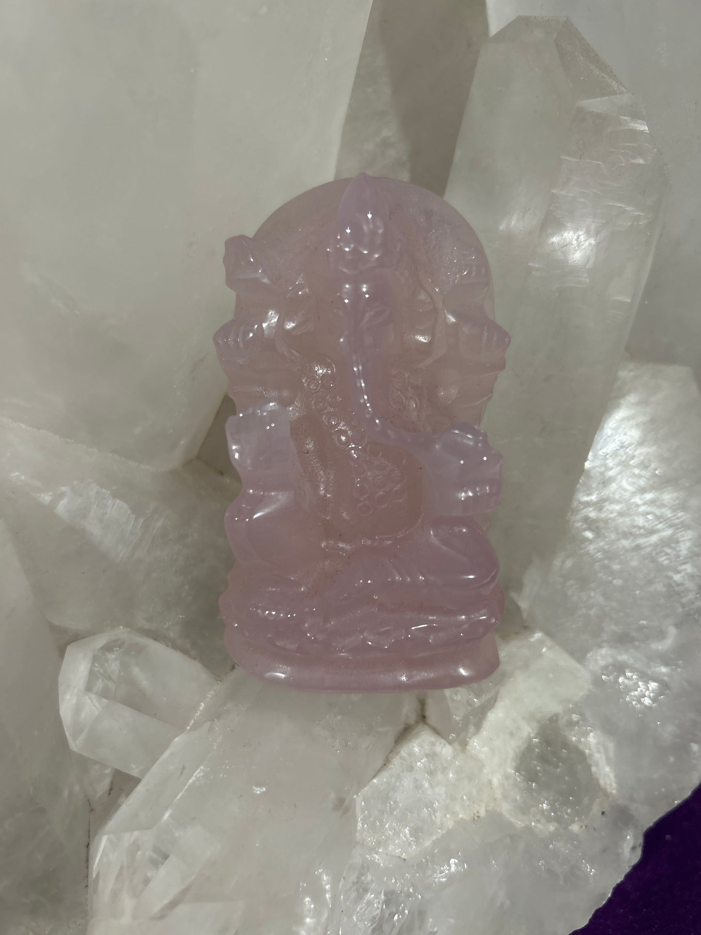 CWG02 Ganesha Rose Quartz