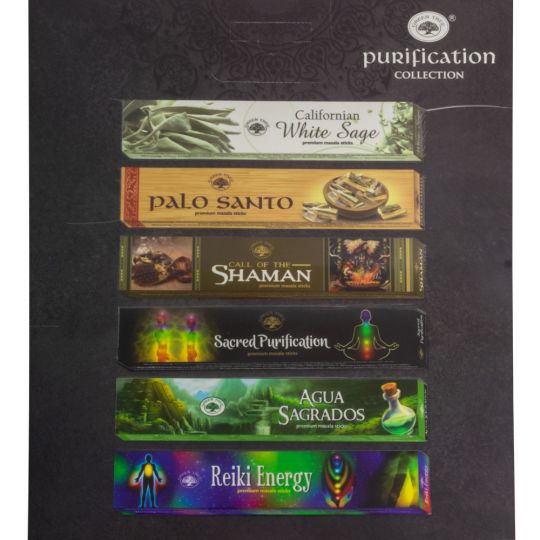 73060 Green Tree Incense 15 gr - Purification Collection (Pack of 6)