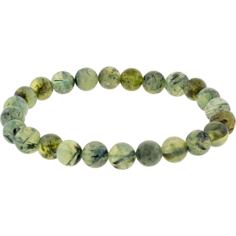 Bracelet 8mm Round Beads - Prehnite