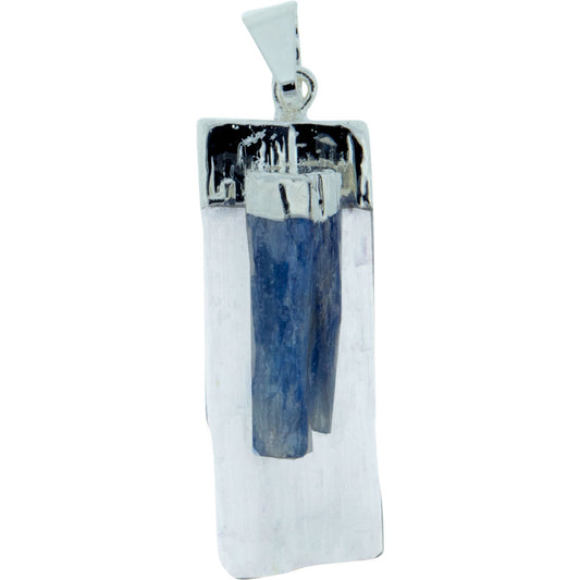 99121 Pendant Selenite w/ Kyanite