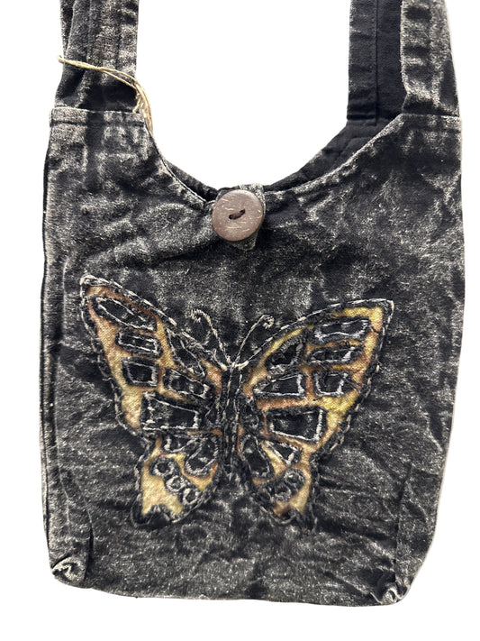 KR-302-BK Butterfly Small Crossbody Black
