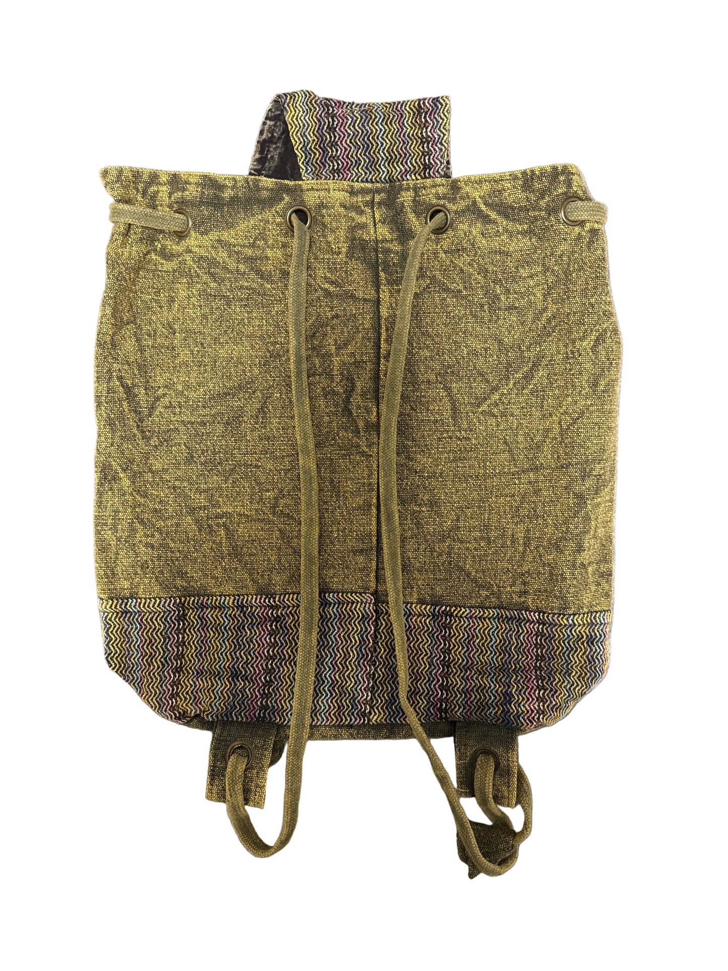 Backpack Drawstring Sunflower Olive