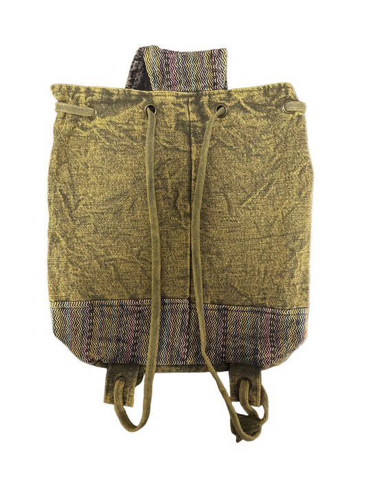 Backpack Drawstring Sunflower Olive