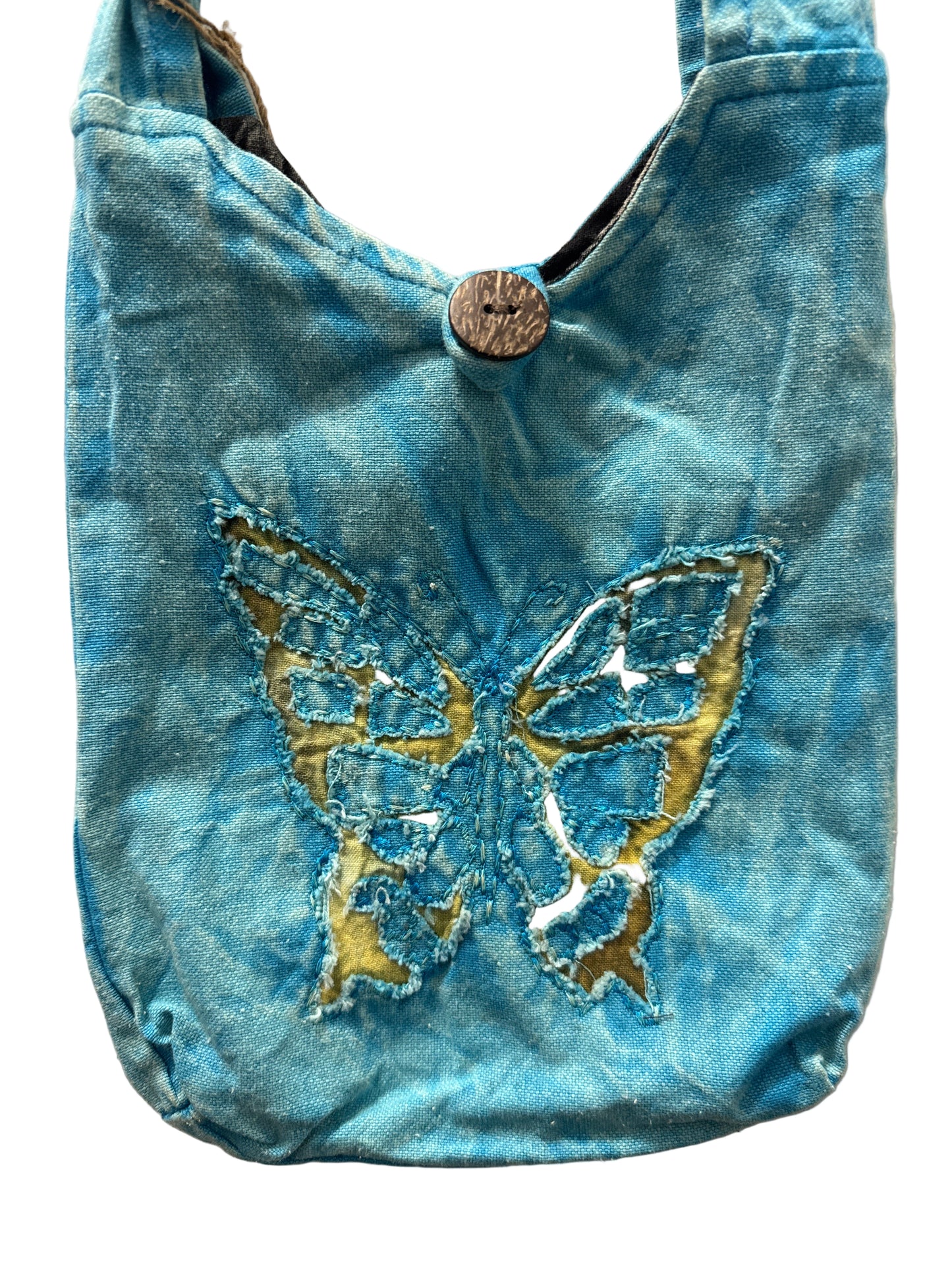 KR-302-TQ Butterfly Small Crossbody Turquoise