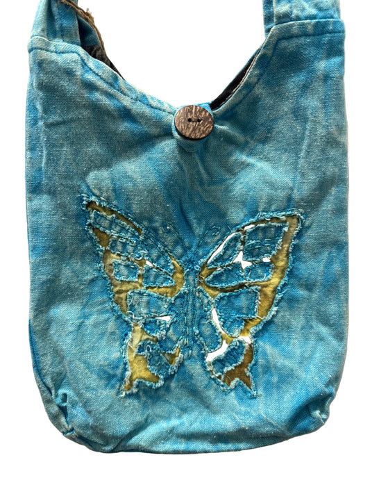 KR-302-TQ Butterfly Small Crossbody Turquoise