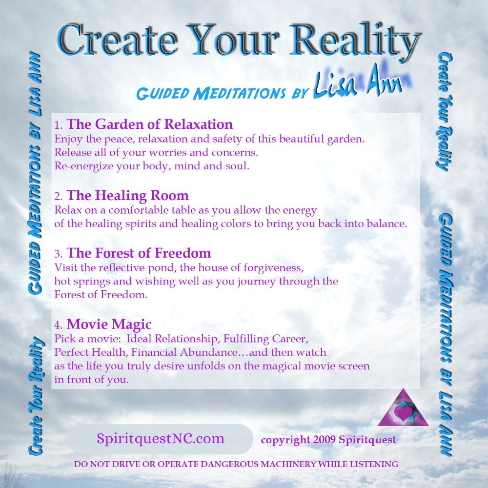 Create Your Reality Guided Meditation CD - Download