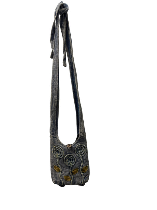 Crossbody Flowers Blue