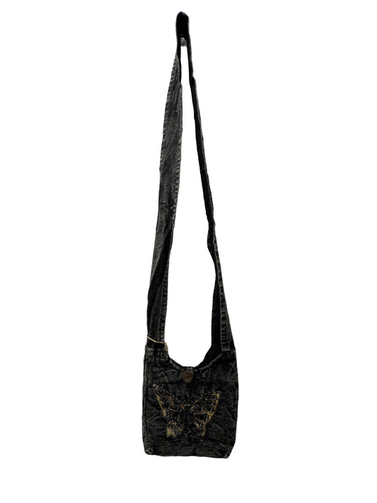 KR-302-BK Butterfly Small Crossbody Black