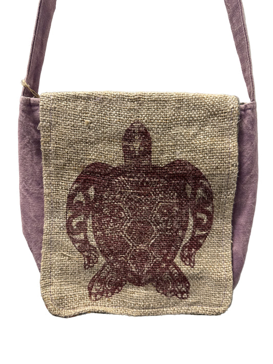 KA-05-LP Crossbody Turtle Print Lt Purple
