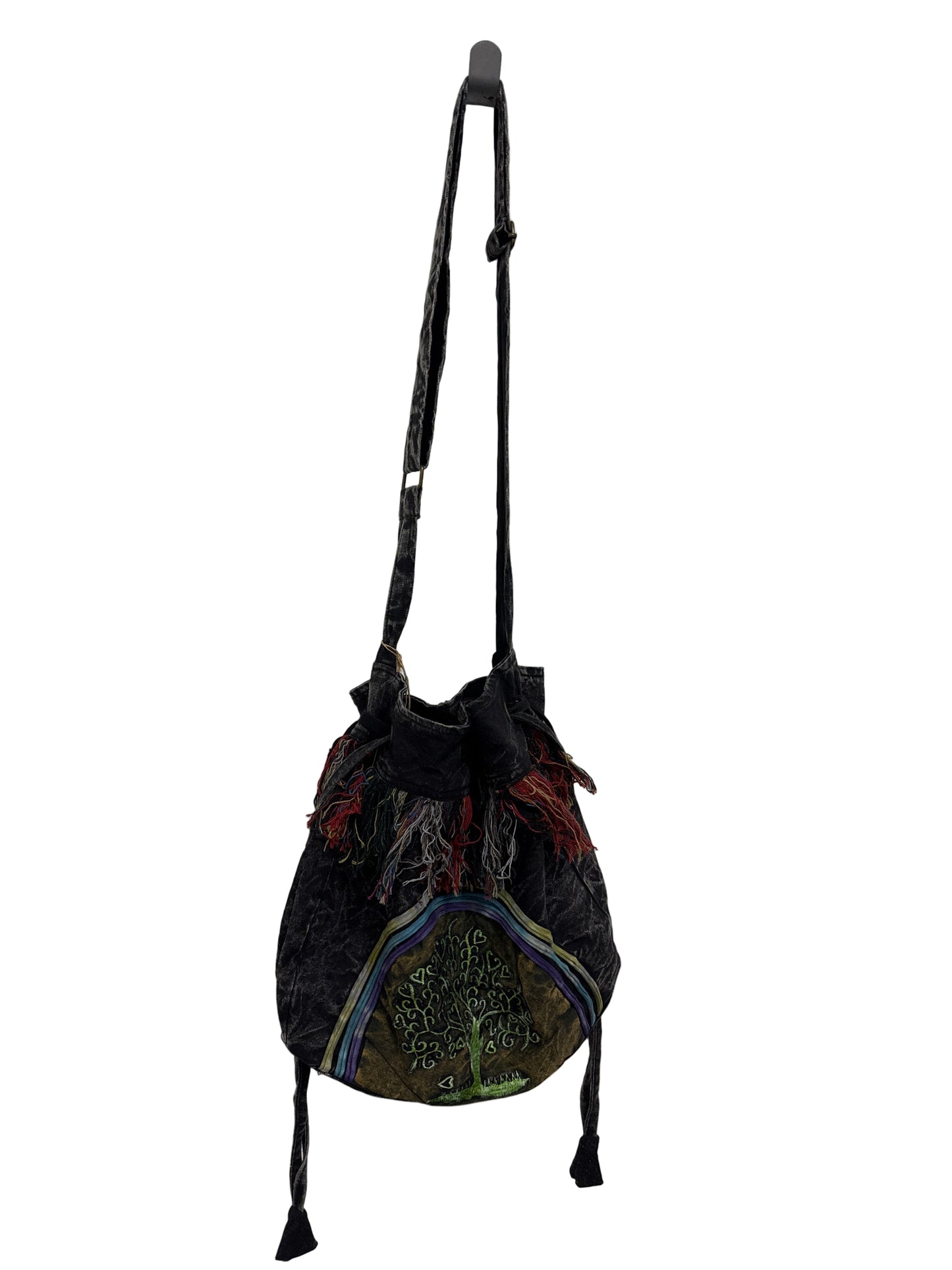 Hobo Bag Tree of Life Blk