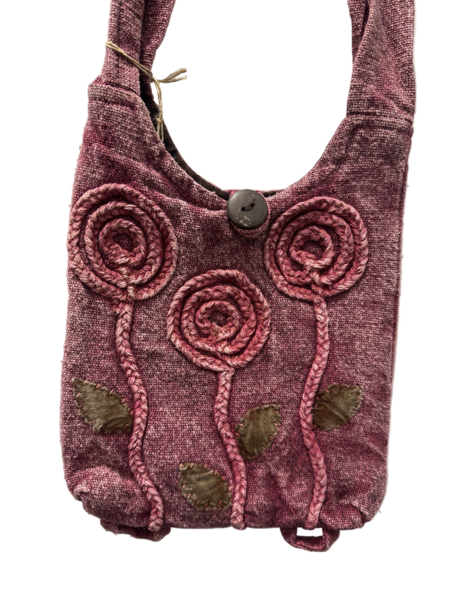 KA-03-MR Crossbody Flowers Maroon