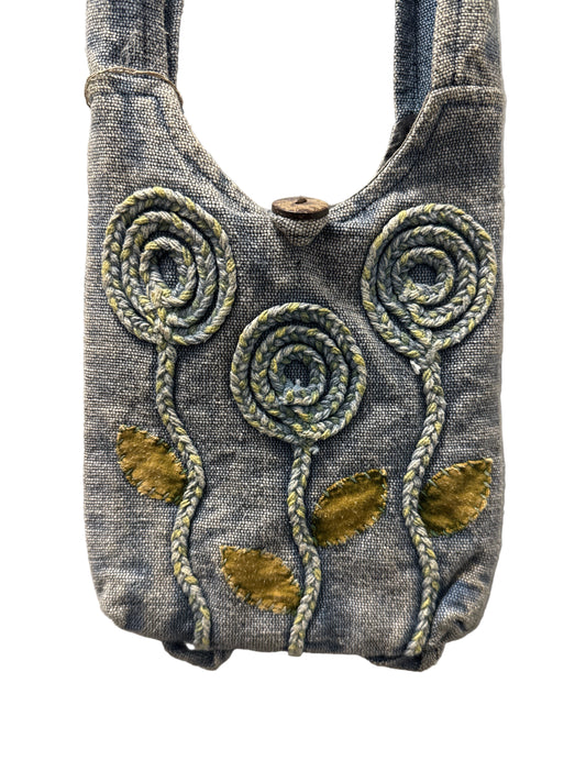 Crossbody Flowers Blue