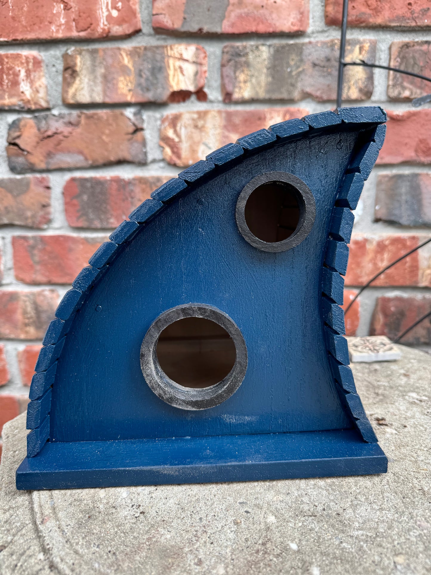 Birdhouse Whimsical Blue