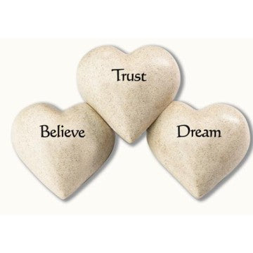 Believe Trust Dream 3 Hearts