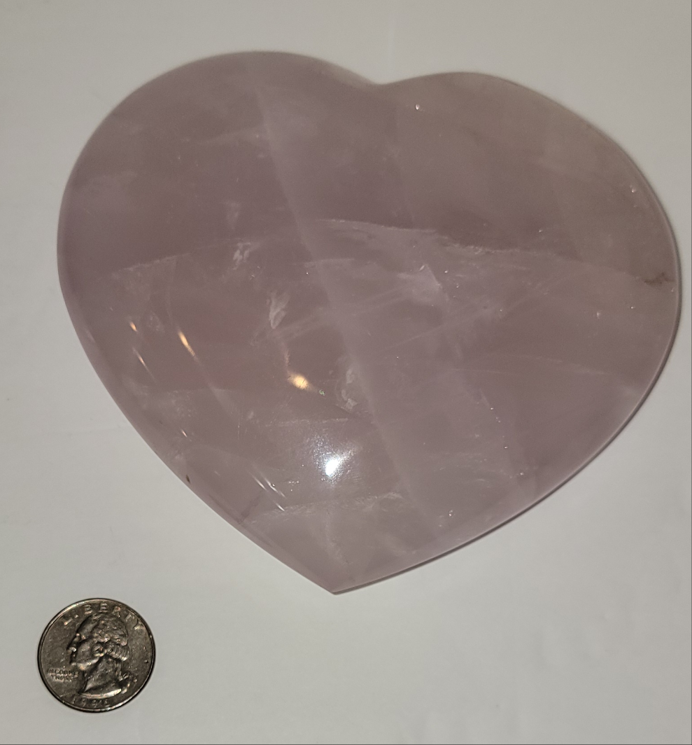 RQH4 Heart Rose Quartz