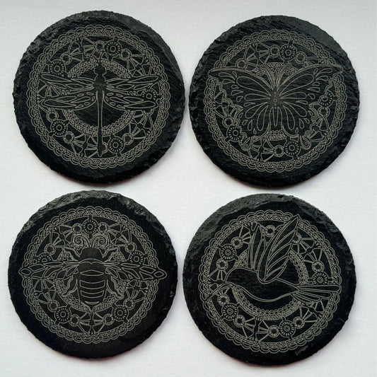 Coasters Nature Set Set of 4