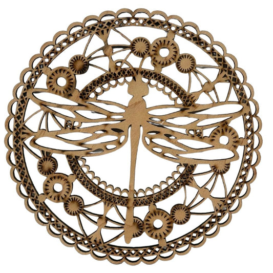 Wooden Mandala Dragonfly
