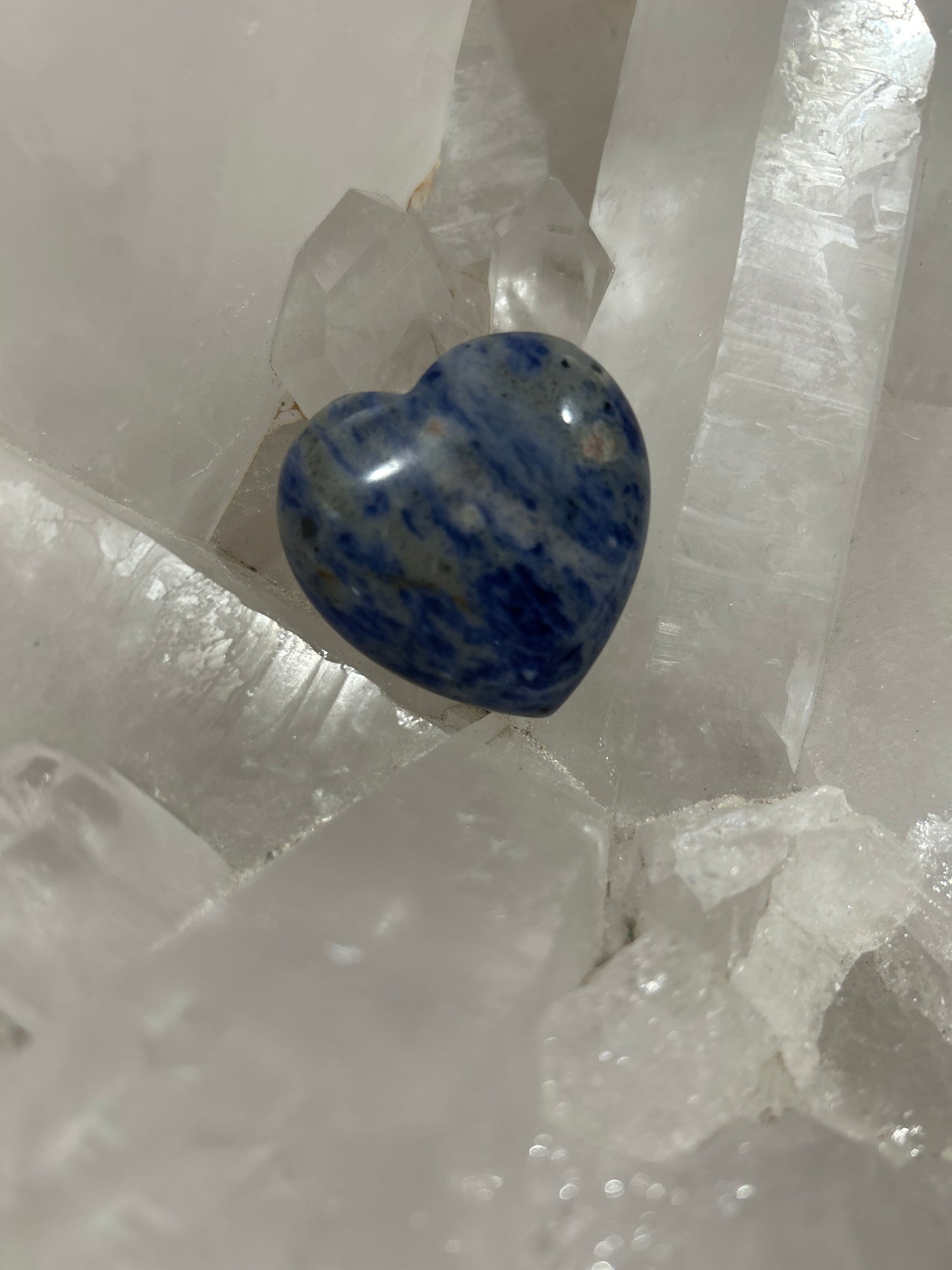 62348 Heart Puffed Gemstone Sodalite