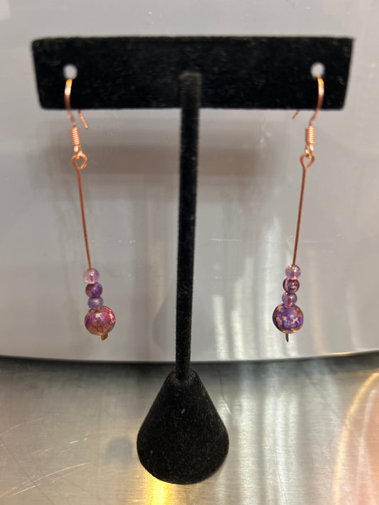 Earrings Jasper & Amethyst