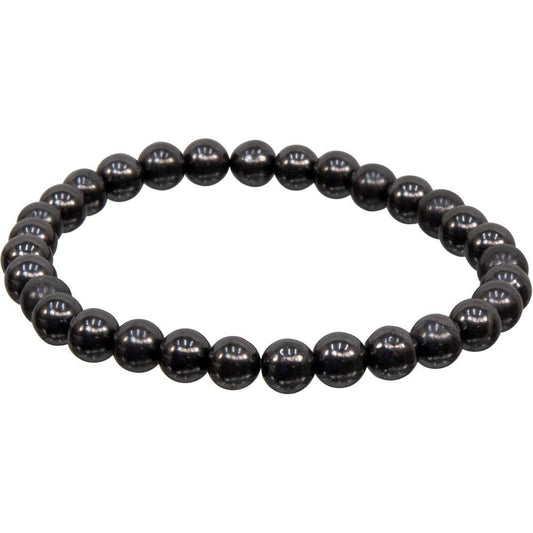 Bracelet 8mm Round Beads - Shungite