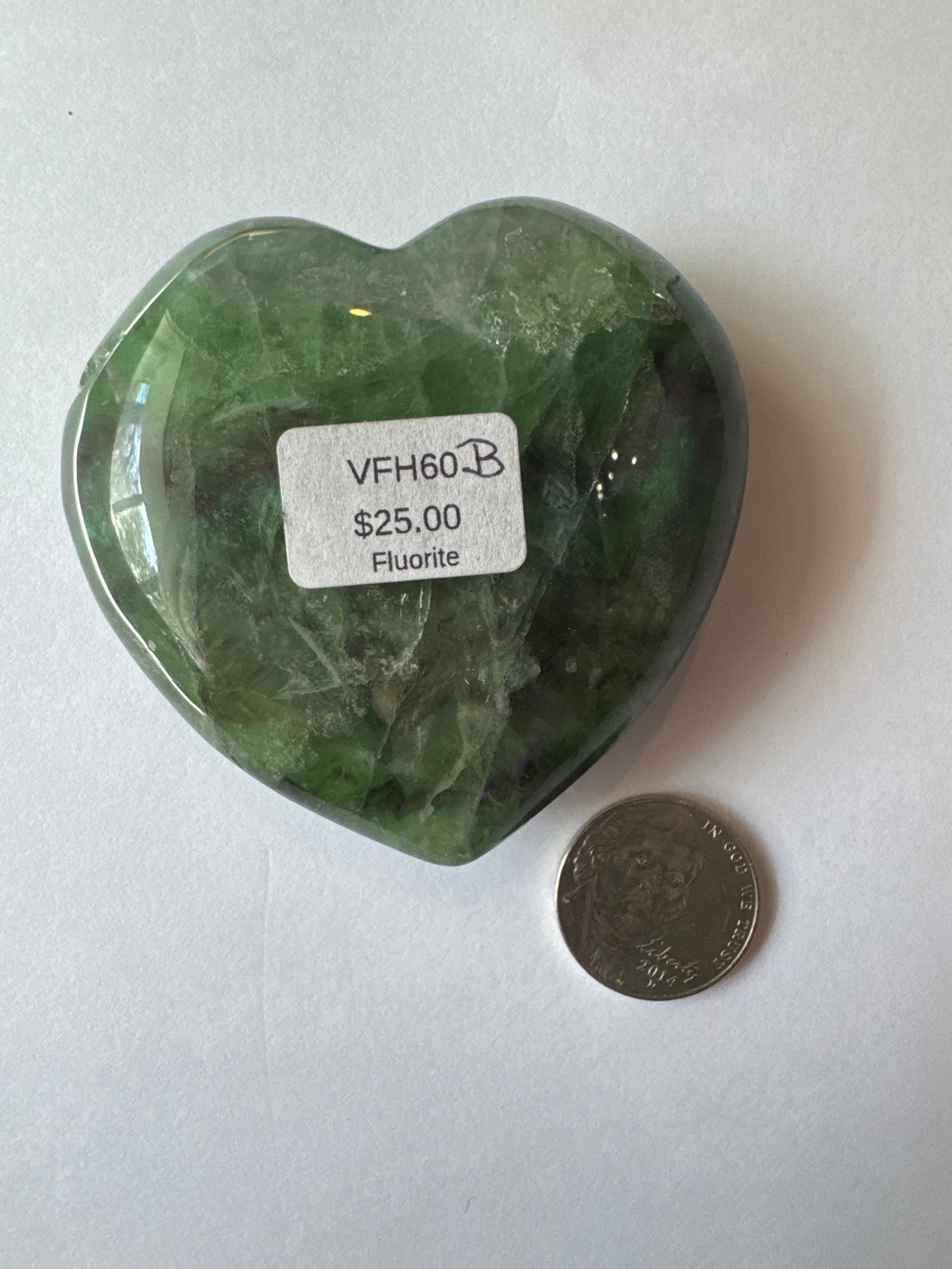 VFH60B Heart Fluorite 60mm