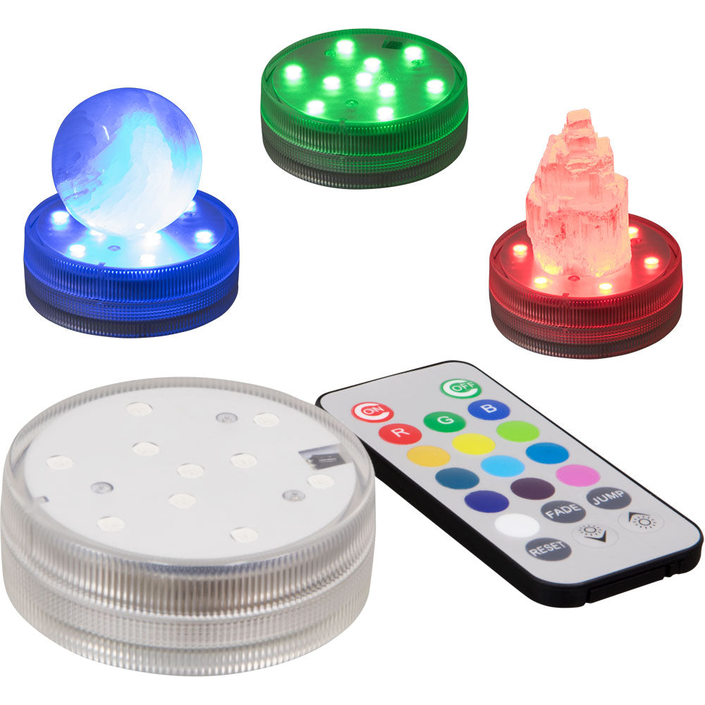 35820 Submersible LED Light Base w/Remote - 16 Colors