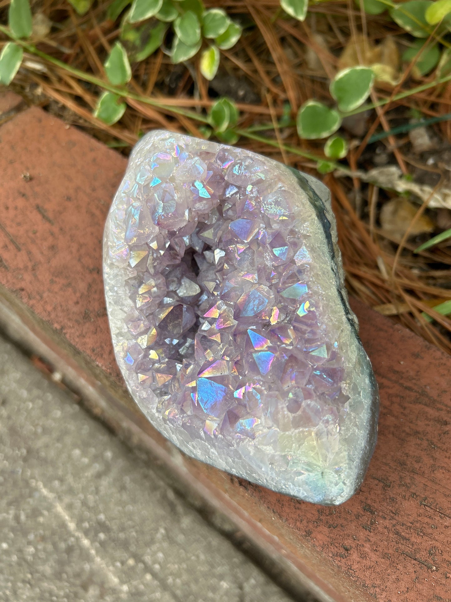 CWAA94B Angel Aura Quartz Cluster Amethyst