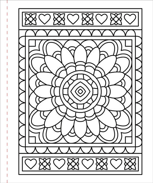 Large Print Coloring Book -  Color Me Calm