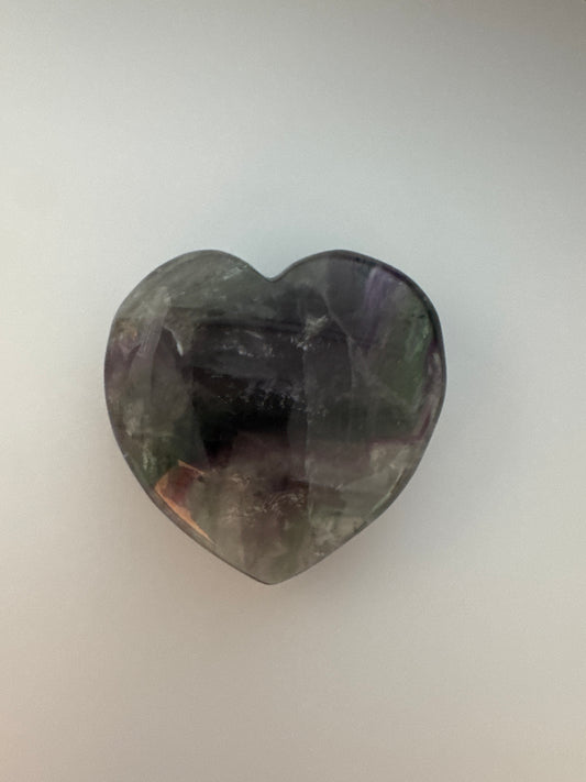 VFH60D Heart Fluorite 60mm