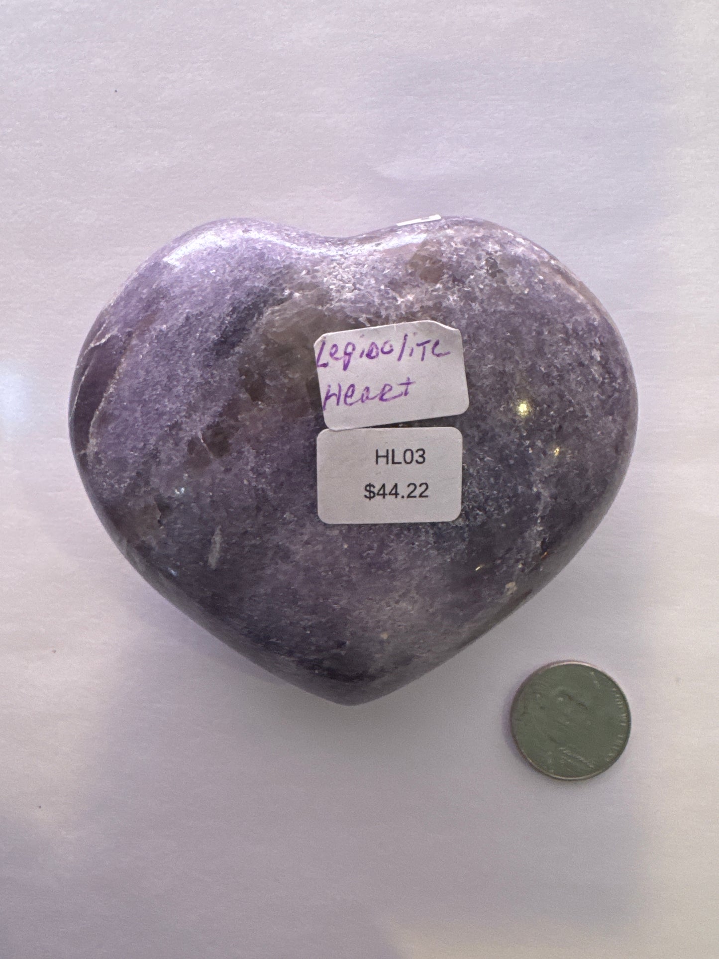 HL03 Lepidolite Heart