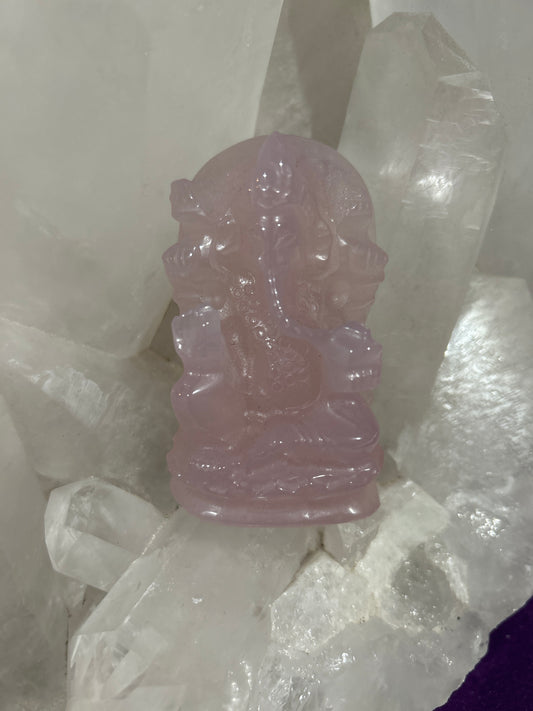CWG02 Ganesha Rose Quartz