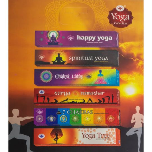 73059 Green Tree Incense 15 gr - Yoga Collection (Pack of 6)