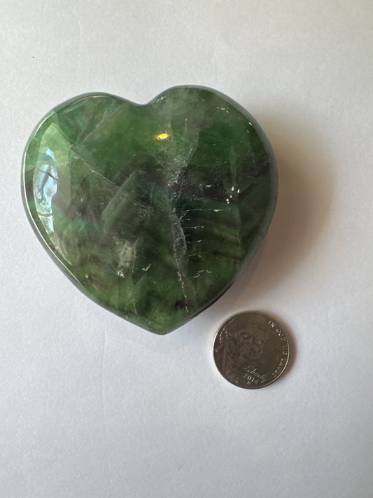 VFH60B Heart Fluorite 60mm