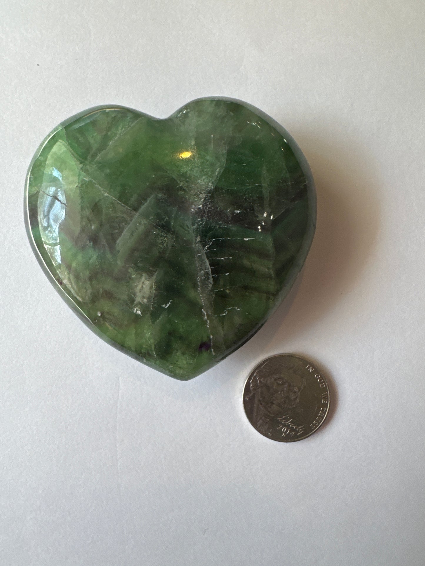 VFH60B Heart Fluorite 60mm