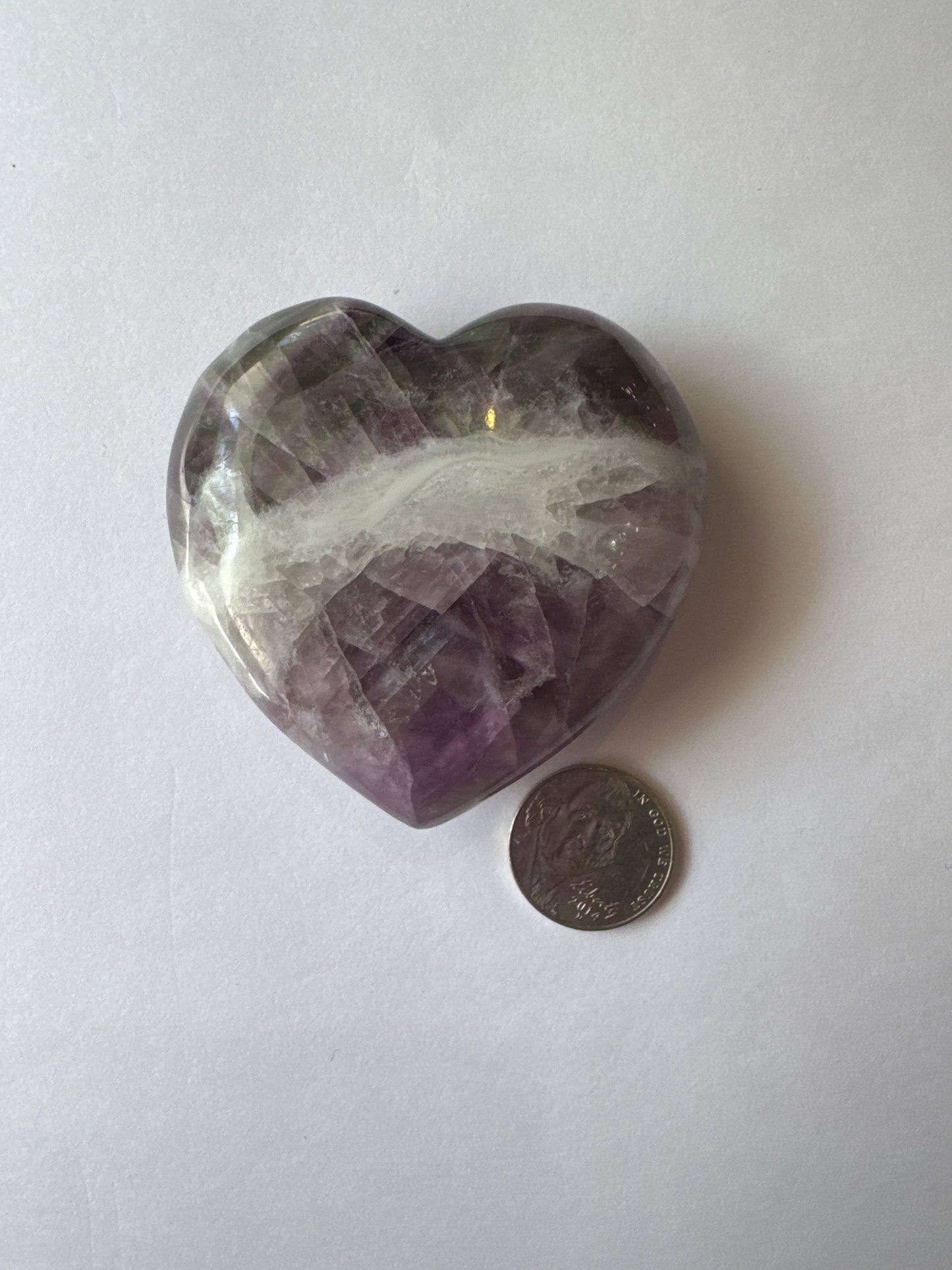 VFH60A Heart Fluorite 60mm
