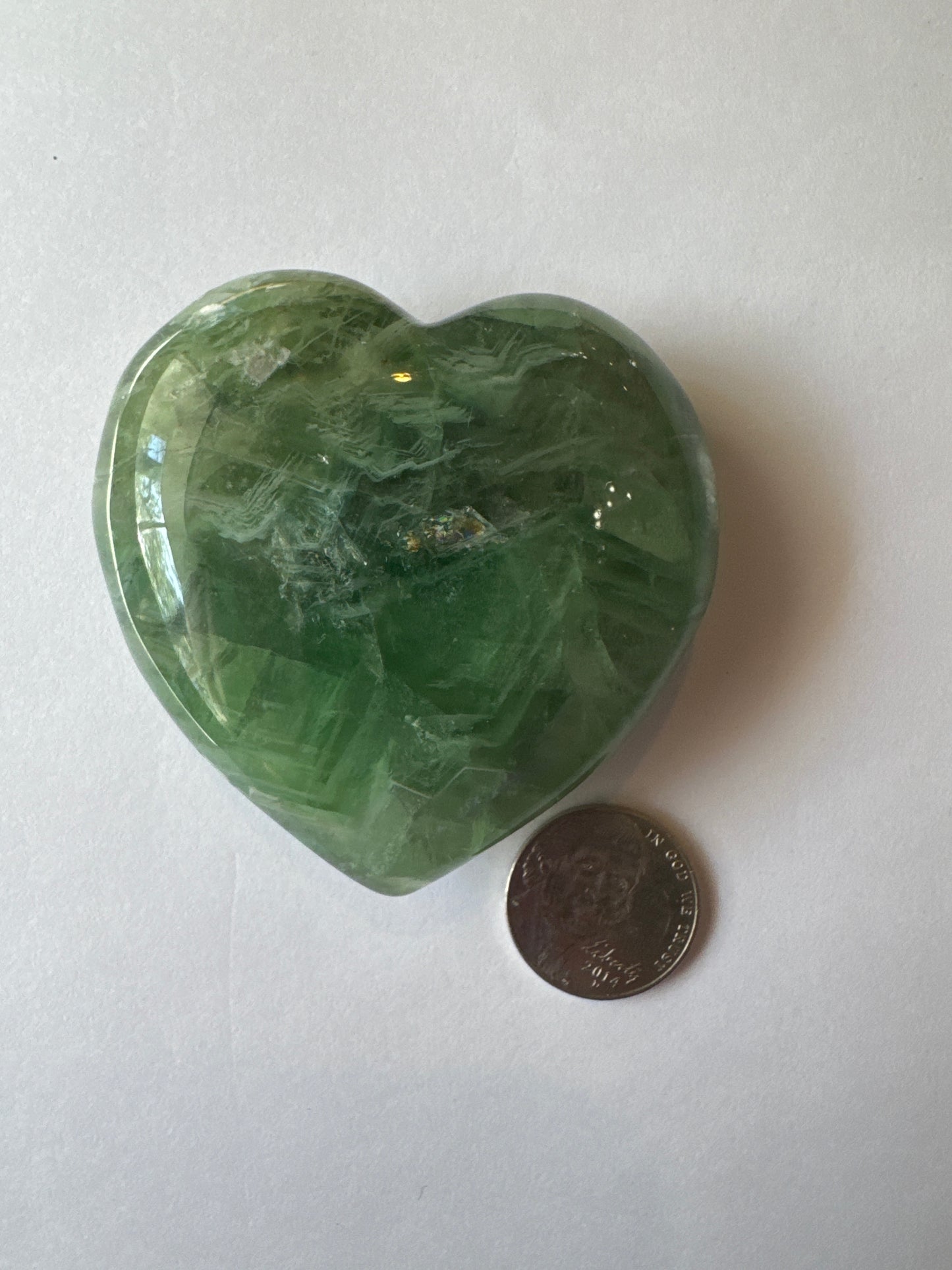 VFH60C Heart Fluorite 60mm