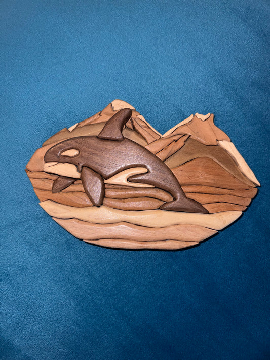 Handcrafted Whale Wall Art