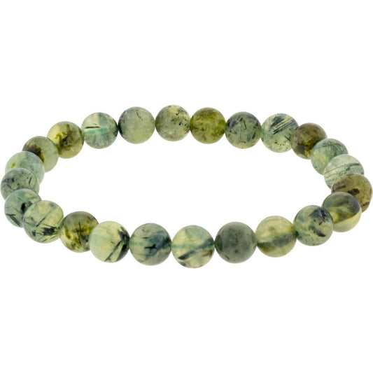 Bracelet 8mm Round Beads - Prehnite