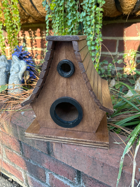 ZTFWBH9 Birdhouse Brown Stain