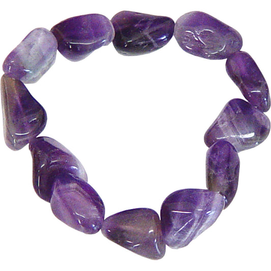 98233 Bracelet Tumbled Stone Large Amethyst