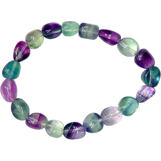 98248 Bracelet Tumbled Stone Large Fluorite