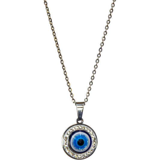 99336 Evil Eye Necklace w/Gems