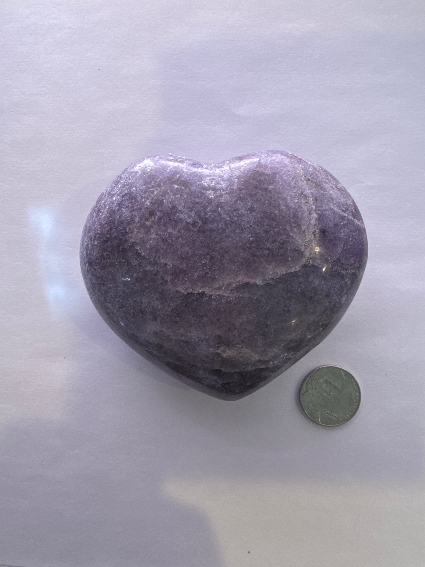 HL03 Lepidolite Heart